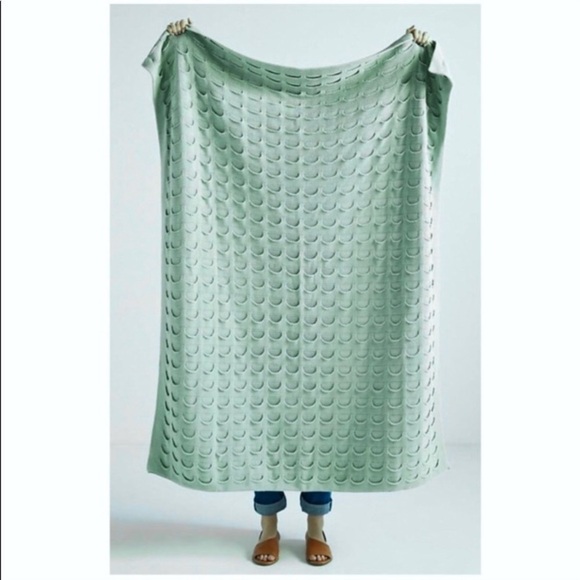 Anthropologie Other - Anthropologie Narissa Throw Blanket Green
